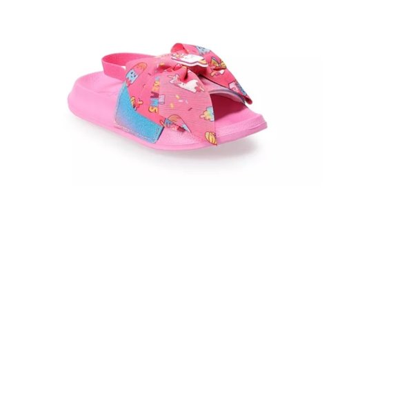 NWT Jojo Siwa Girls' Slide Sandals, Toddler, Pink - Picture 5 of 9